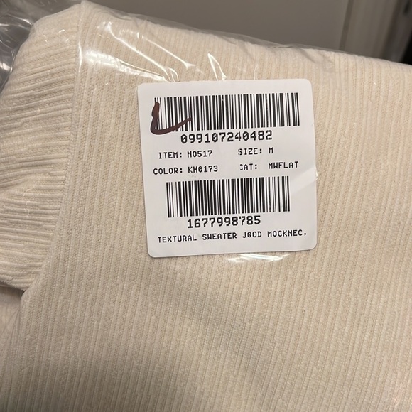 Madewell Striped Jacquard Funnelneck Top - Picture 12 of 13